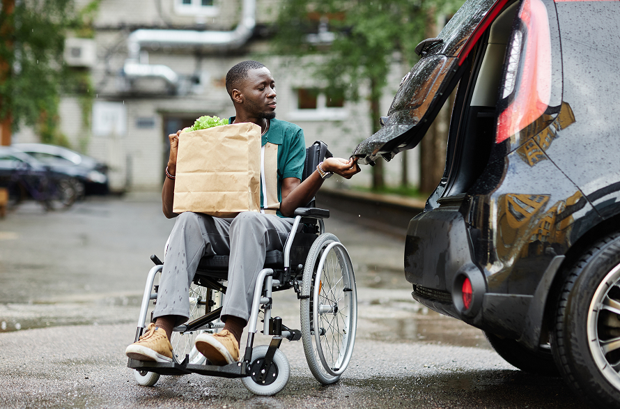 man on wheelchair